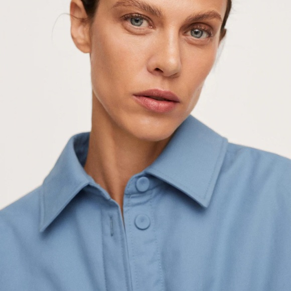 Mango Oversized Overshirt with Pockets Jacket- New with Tags - Picture 14 of 15